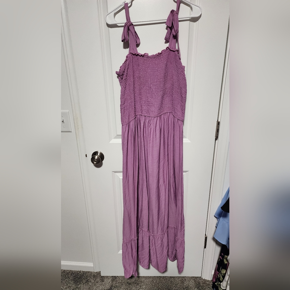 Zessica XL tie sleeve Boho dress